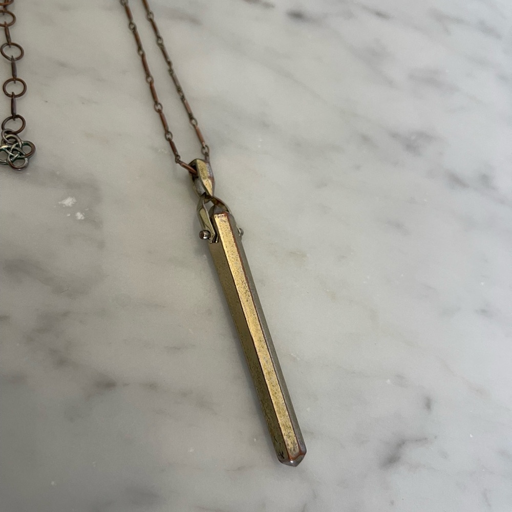 Stella & Dot Rebel Pendant Necklace - Tarnished -